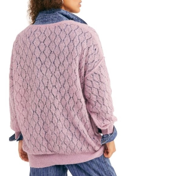 Free People Say Hello Oversized Tunic Sweater - Picture 2 of 6